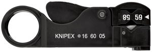 KNIPEX 16 60 05 SB Stripping Tool for coax cable 105 mm