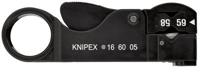 KNIPEX 16 60 05 SB Stripping Tool for coax cable 105 mm