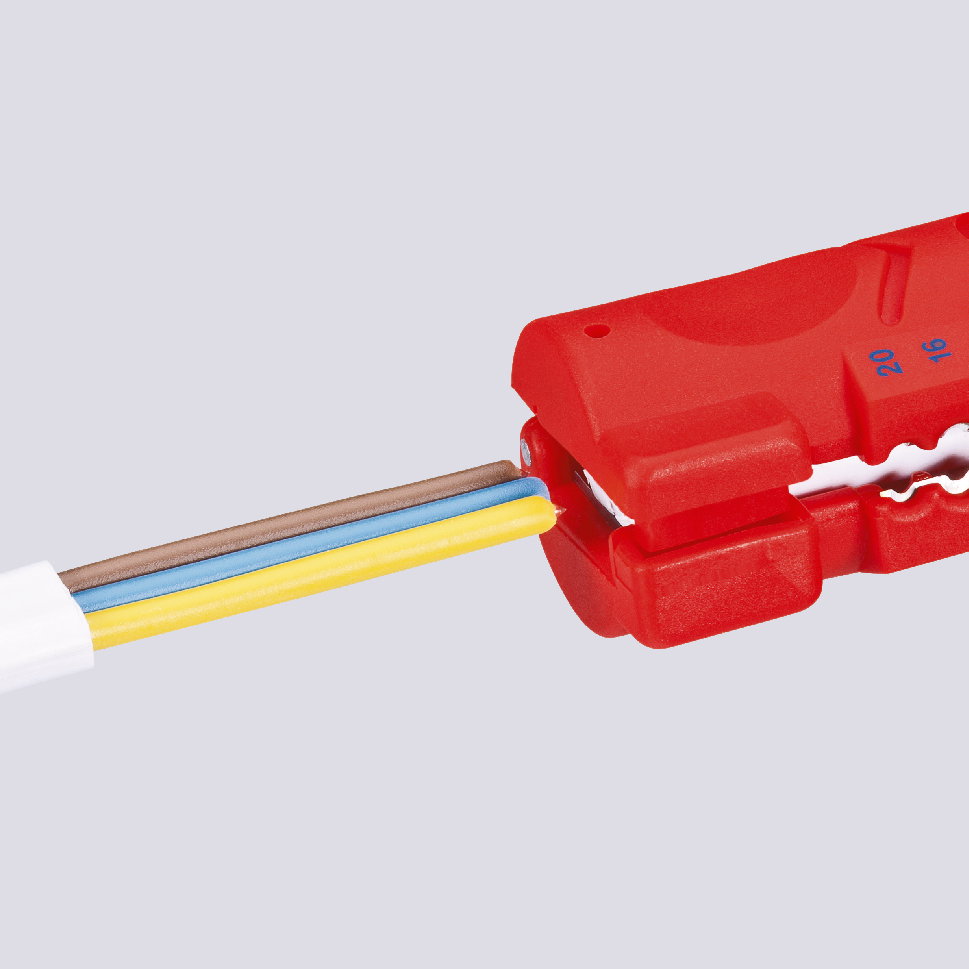 KNIPEX 16 64 125 SB Stripping Tool for flat and round cable  125 mm – Image 5 of 5