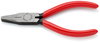 KNIPEX 20 01 125 Flat Nose Pliers plastic coated black atramentized 125 mm