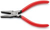 KNIPEX 20 01 125 Flat Nose Pliers plastic coated black atramentized 125 mm