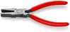 KNIPEX 20 01 140 Flat Nose Pliers plastic coated black atramentized 140 mm