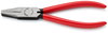 KNIPEX 20 01 180 Flat Nose Pliers plastic coated black atramentized 180 mm