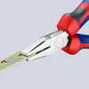 KNIPEX 20 05 140 Flat Nose Pliers with comfort handles chrome-plated 140 mm