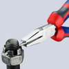 KNIPEX 20 05 140 Flat Nose Pliers with comfort handles chrome-plated 140 mm