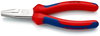 KNIPEX 20 05 160 Flat Nose Pliers with multi-component grips chrome-plated 160 mm
