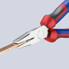 KNIPEX 20 05 160 Flat Nose Pliers with comfort handles chrome-plated 160 mm