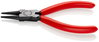 KNIPEX 22 01 125 Round Nose Pliers plastic coated black atramentized 125 mm