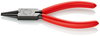 KNIPEX 22 01 140 SB Round Nose Pliers plastic coated black atramentized 140 mm (self-service card/blister)
