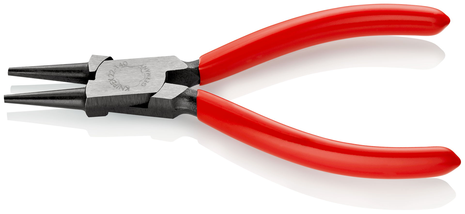 KNIPEX 22 01 140 Round Nose Pliers with plastic coating black atramentized 140 mm – Image 2 of 3