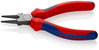 KNIPEX 22 02 140 Round Nose Pliers with multi-component grips black atramentized 140 mm