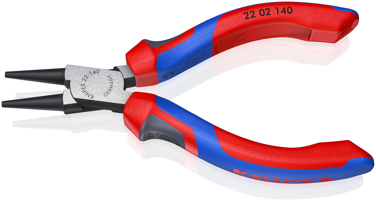 KNIPEX 22 02 140 Round Nose Pliers with comfort handles black atramentized 140 mm – Image 2 of 6