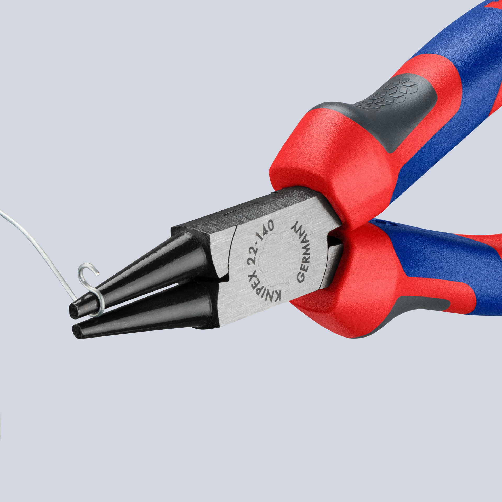 KNIPEX 22 02 140 Round Nose Pliers with comfort handles black atramentized 140 mm – Image 3 of 6