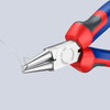 KNIPEX 22 05 140 Round Nose Pliers with comfort handles chrome-plated 140 mm