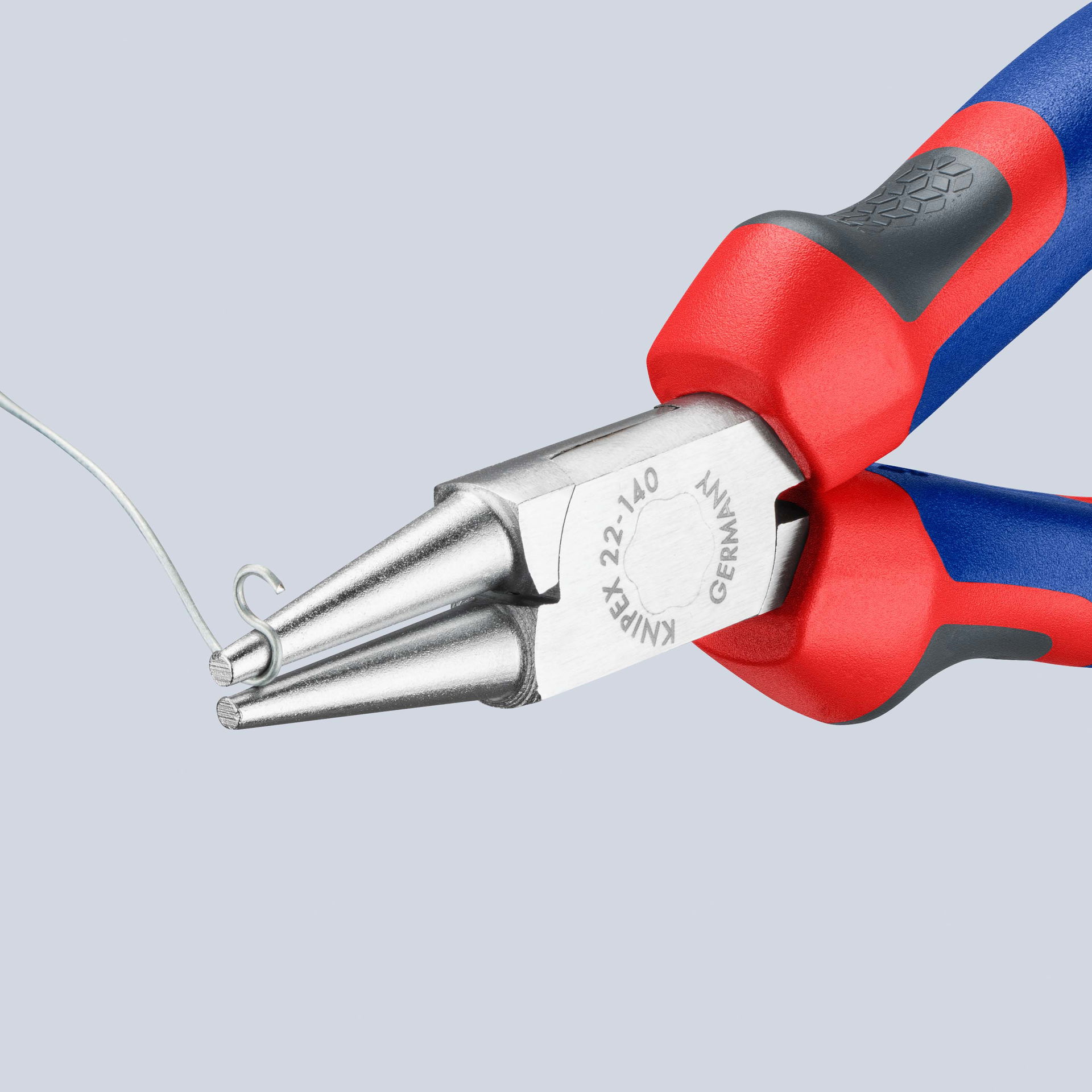 KNIPEX 22 05 140 Round Nose Pliers with comfort handles chrome-plated 140 mm – Image 3 of 6