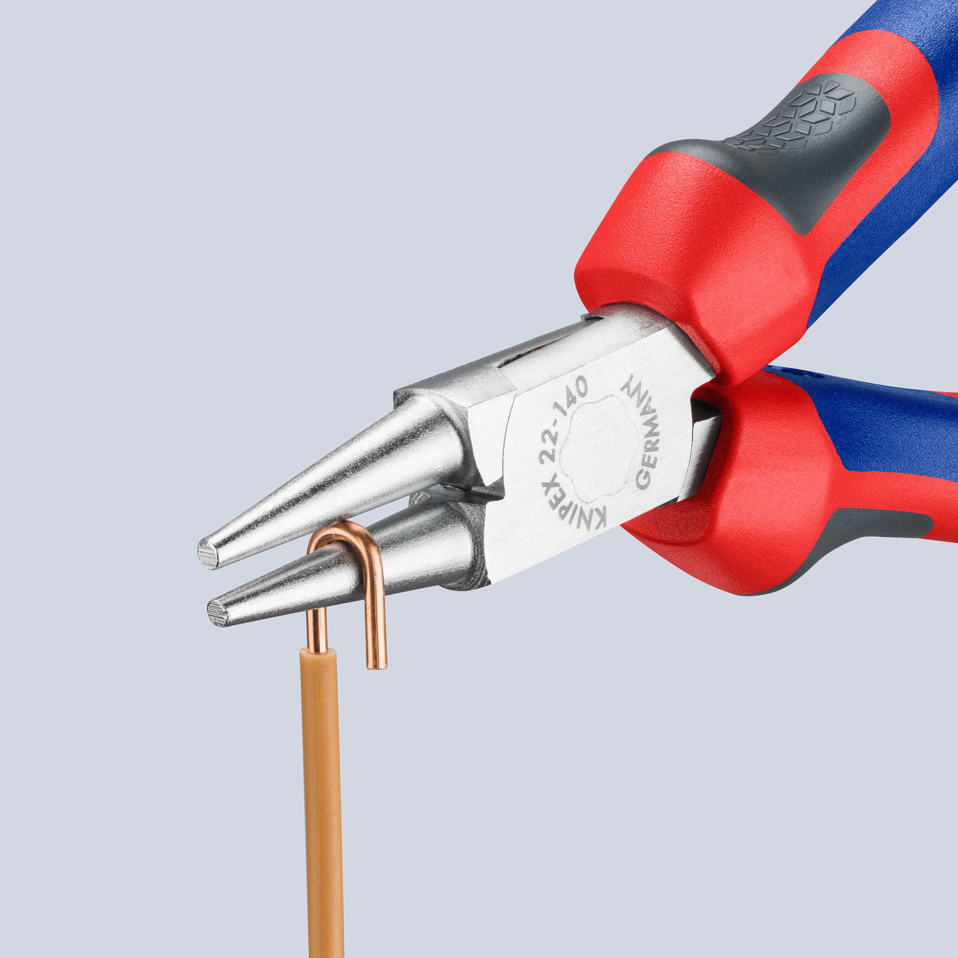 KNIPEX 22 05 140 Round Nose Pliers with comfort handles chrome-plated 140 mm – Image 5 of 6