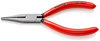KNIPEX 23 01 140 Flat Nose Pliers with cutting edges (Precision Mechanics Pliers) plastic coated 140 mm