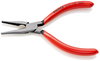 KNIPEX 23 01 140 Flat Nose Pliers with cutting edges (Precision Mechanics Pliers) plastic coated 140 mm