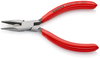 KNIPEX 25 01 125 Snipe Nose Side Cutting Pliers (Radio Pliers) plastic coated black atramentized 125 mm