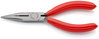 KNIPEX 25 01 140 Snipe Nose Side Cutting Pliers (Radio Pliers) plastic coated black atramentized 140 mm