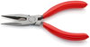 KNIPEX 25 01 140 Snipe Nose Side Cutting Pliers (Radio Pliers) plastic coated black atramentized 140 mm