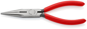 KNIPEX 25 01 160 Snipe Nose Side Cutting Pliers (Radio Pliers) plastic coated black atramentized 160 mm