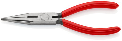 KNIPEX 25 01 160 Snipe Nose Side Cutting Pliers (Radio Pliers) plastic coated black atramentized 160 mm