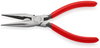 KNIPEX 25 01 160 Snipe Nose Side Cutting Pliers (Radio Pliers) plastic coated black atramentized 160 mm