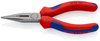 KNIPEX 25 02 140 Snipe Nose Side Cutting Pliers (Radio Pliers) with multi-component grips black atramentized 140 mm