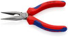 KNIPEX 25 02 140 Snipe Nose Side Cutting Pliers (Radio Pliers) with multi-component grips black atramentized 140 mm