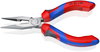 KNIPEX 25 02 140 SB Snipe Nose Side Cutting Pliers (Radio Pliers) with comfort handles black atramentized 140 mm