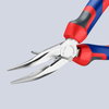 KNIPEX 25 25 160 Snipe Nose Side Cutting Pliers (Radio Pliers) with comfort handles chrome-plated 165 mm