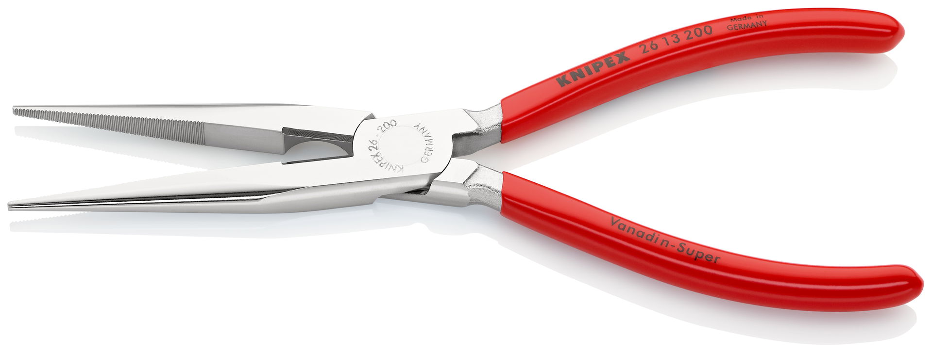 KNIPEX 26 13 200 Snipe Nose Side Cutting Pliers (Stork Beak Pliers) with plastic coating chrome-plated 200 mm – Image 2 of 4