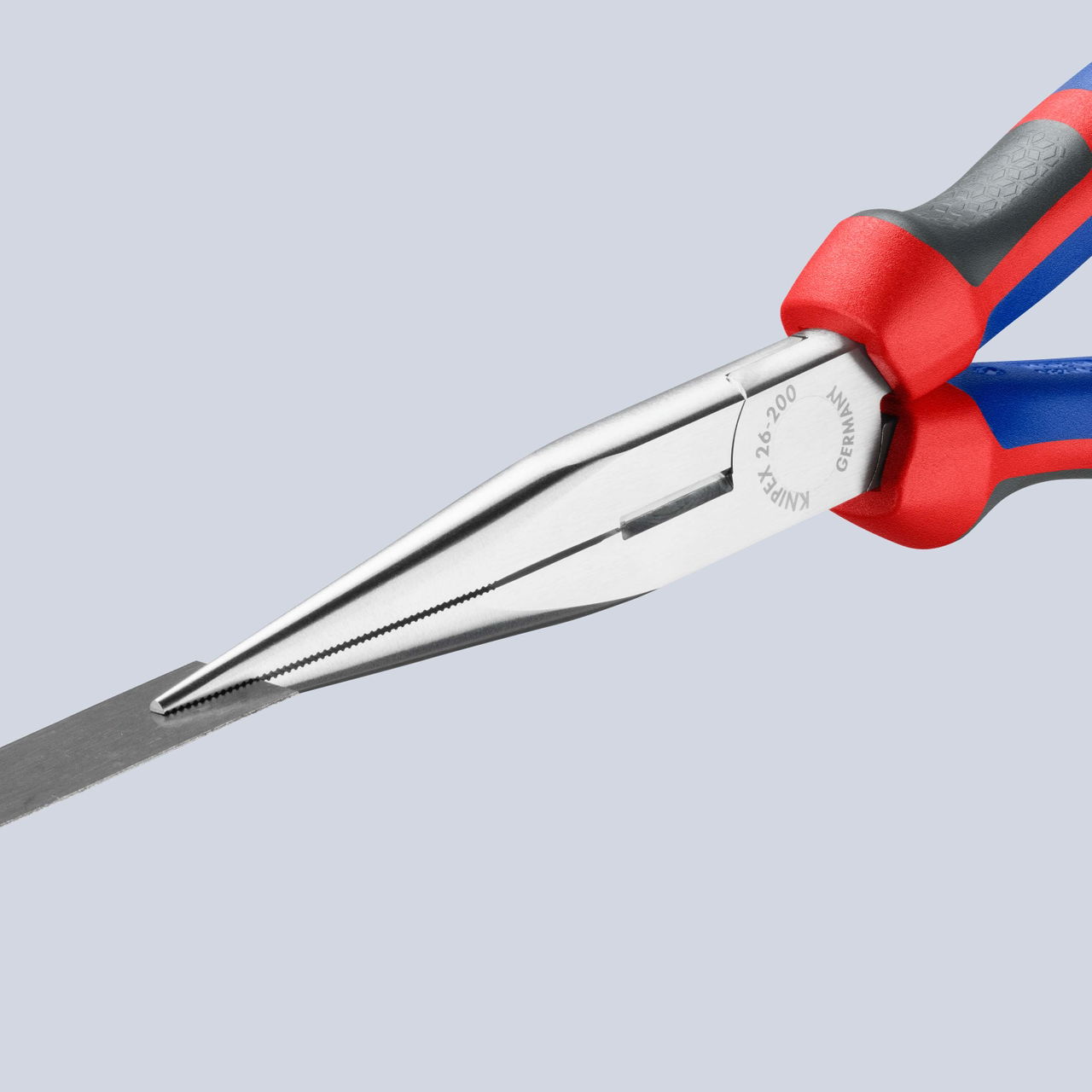 KNIPEX 26 15 200 Snipe Nose Side Cutting Pliers (Stork Beak Pliers) with comfort handles chrome-plated 200 mm – Image 3 of 5