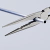 KNIPEX 28 71 280 Long Reach Needle Nose Pliers with transverse profiles plastic coated black atramentized 280 mm