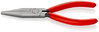 KNIPEX 30 11 160 SB Long Nose Pliers plastic coated black atramentized 160 mm (self-service card/blister)