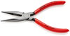 KNIPEX 30 21 160 SB Long Nose Pliers plastic coated black atramentized 160 mm (self-service card/blister)