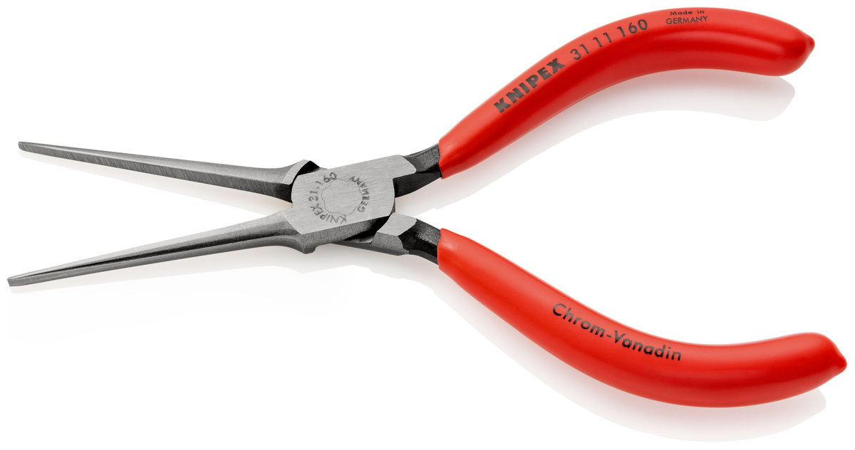 KNIPEX 31 11 160 Flat Nose Pliers (Needle-Nose Pliers) with plastic coating black atramentized 160 mm – Image 2 of 2