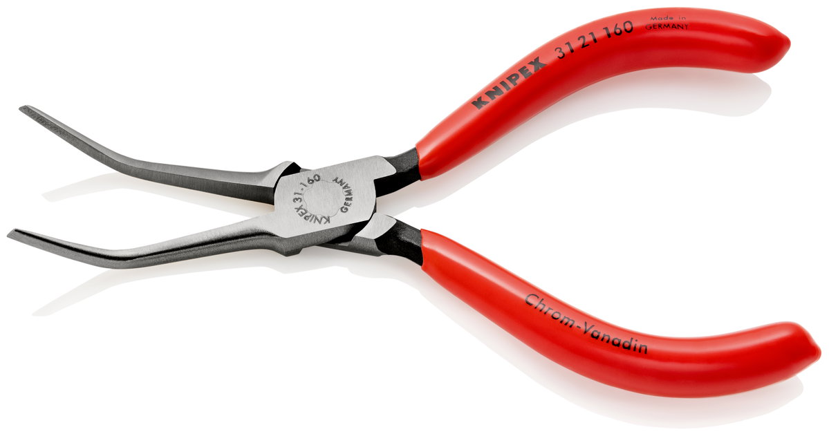 KNIPEX 31 21 160 Flat Nose Pliers (Needle-Nose Pliers) with plastic coating black atramentized 160 mm – Image 2 of 2