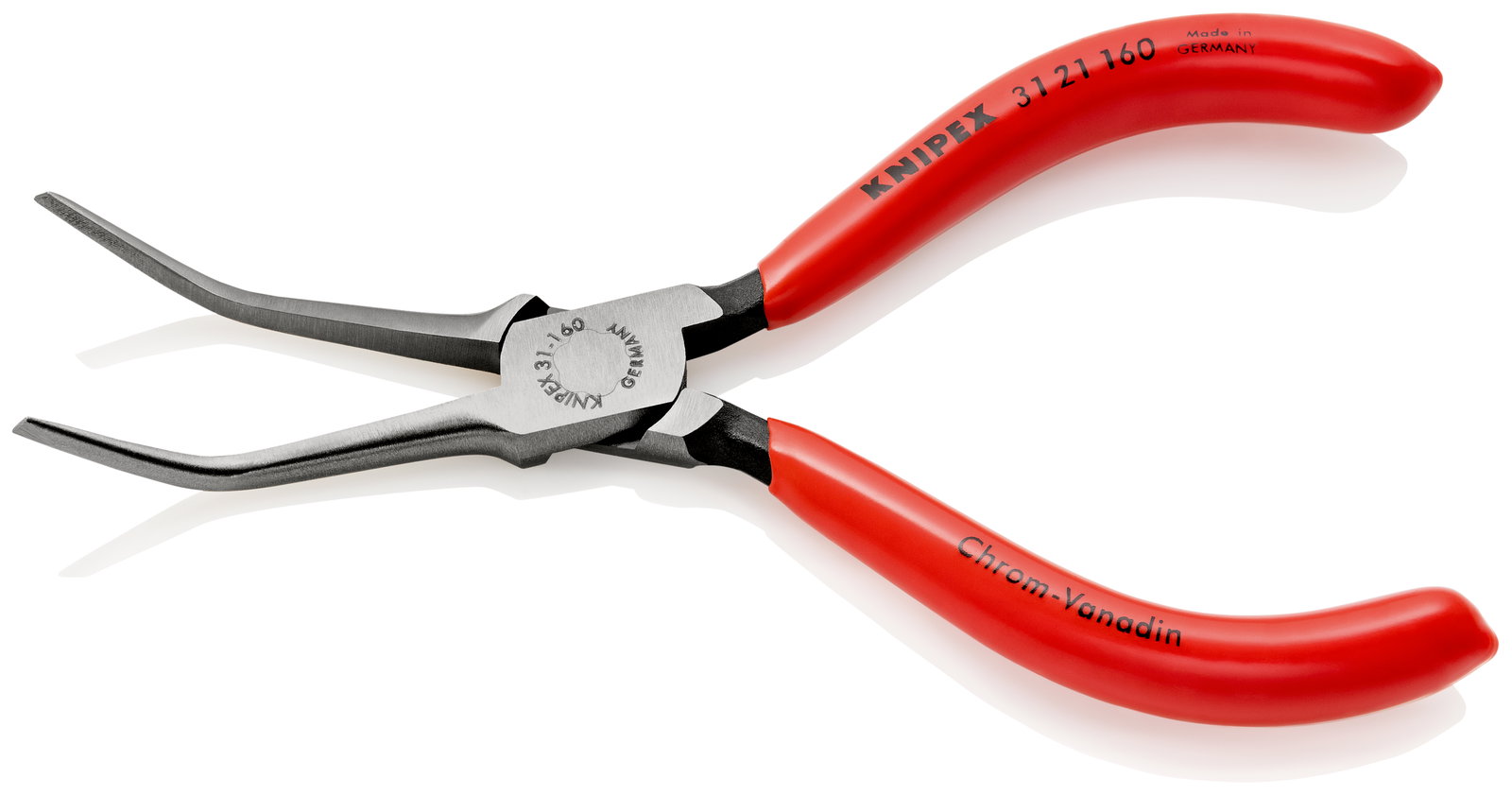 KNIPEX 31 21 160 Flat Nose Pliers (Needle-Nose Pliers) with plastic coating black atramentized 160 mm – Image 2 of 2