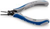 KNIPEX 34 42 130 Precision Electronics Gripping Pliers with multi-component grips burnished 130 mm