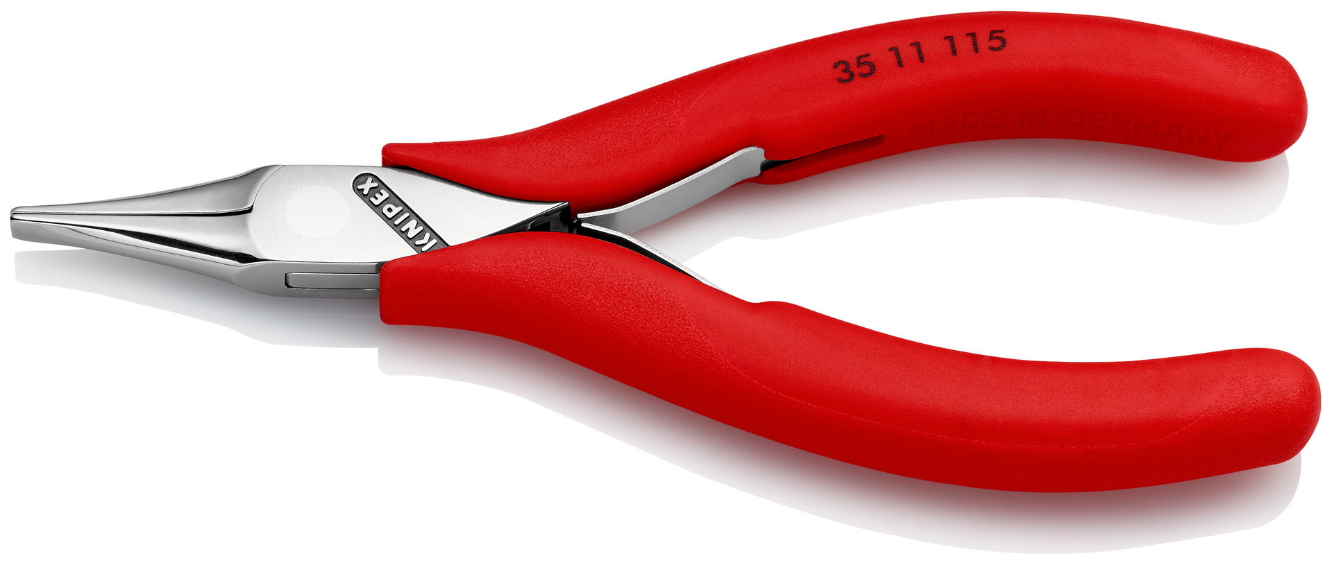 KNIPEX 35 11 115 Electronics Pliers with box joint with non-slip plastic grips 115 mm