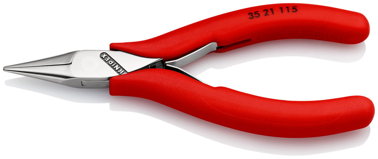 KNIPEX 35 21 115 Electronics Pliers with box joint with non-slip plastic grips 115 mm