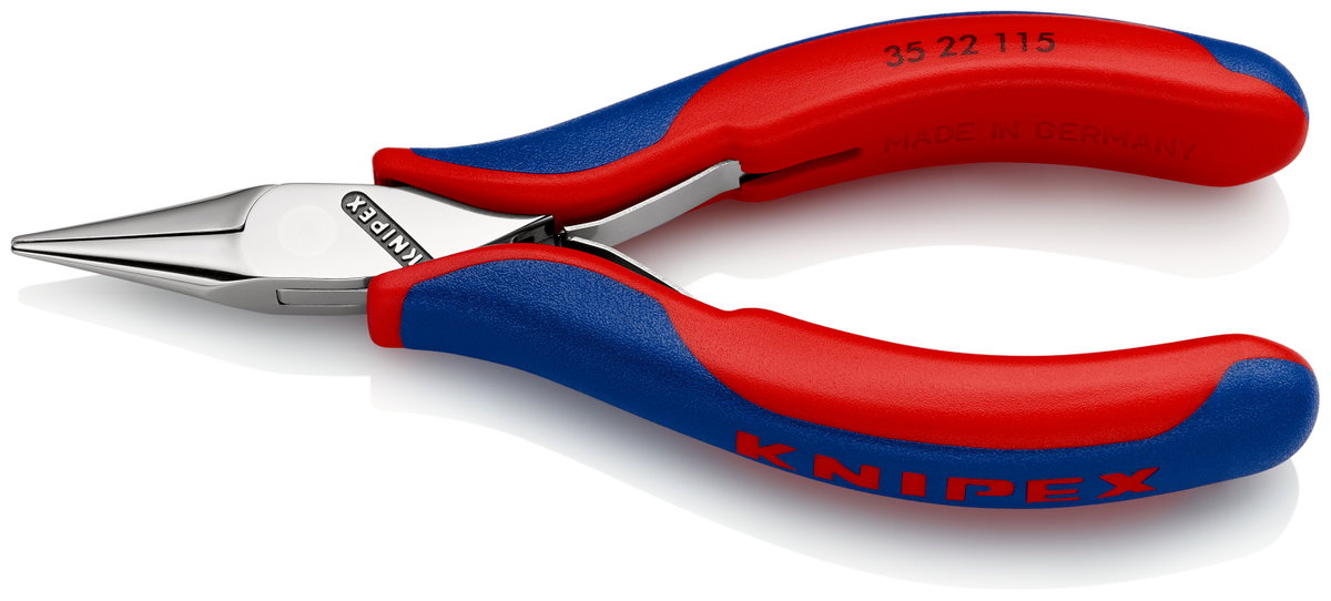 KNIPEX 35 22 115 Electronics Pliers with box joint with multi-component handles 115 mm