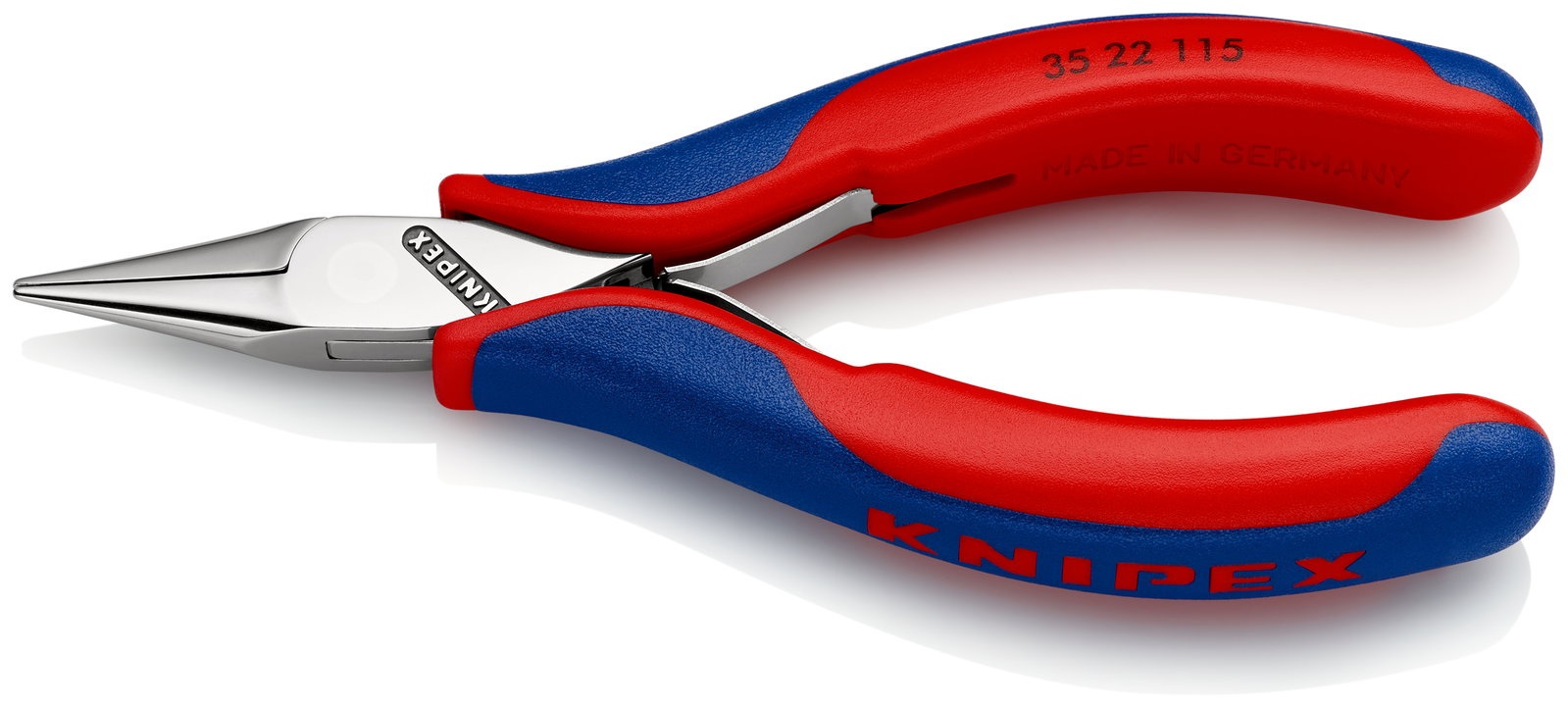 KNIPEX 35 22 115 Electronics Pliers with box joint with multi-component handles 115 mm