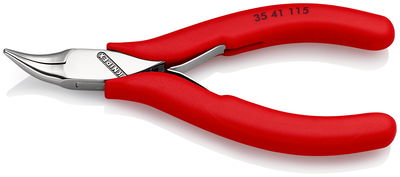 KNIPEX 35 41 115 Electronics Pliers with dipped insulation 115 mm
