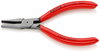KNIPEX 37 11 125 Flat Nose Pliers for precision mechanics plastic coated black atramentized 125 mm