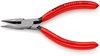 KNIPEX 37 31 125 Flat Nose Pliers for precision mechanics plastic coated black atramentized 125 mm