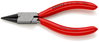 KNIPEX 37 41 125 Flat Nose Pliers for precision mechanics plastic coated black atramentized 125 mm