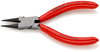 KNIPEX 37 41 125 Flat Nose Pliers for precision mechanics plastic coated black atramentized 125 mm